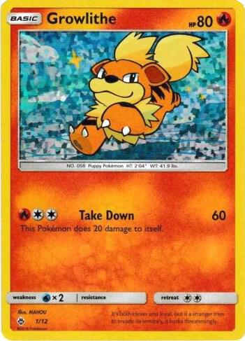 Growlithe - 1/12 - McDonald's Promos 2018 Pokémon trading card