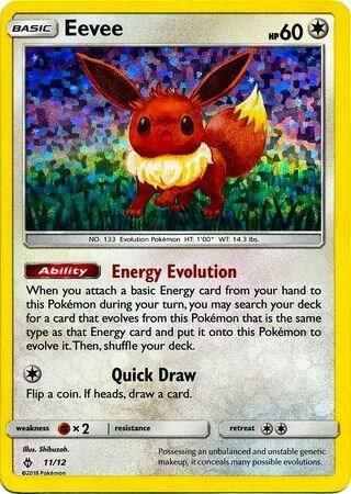Eevee - 11/12 - McDonald's Promos 2018 Pokémon trading card