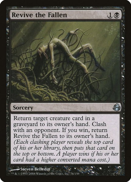 Revive the Fallen - Morningtide Magic: The Gathering trading card