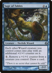 Sage of Fables - Morningtide (MOR) #47 - Uncommon Magic: The Gathering Trading Card