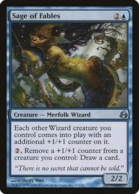 Sage of Fables - Morningtide (MOR) #47 - Uncommon Magic: The Gathering Trading Card