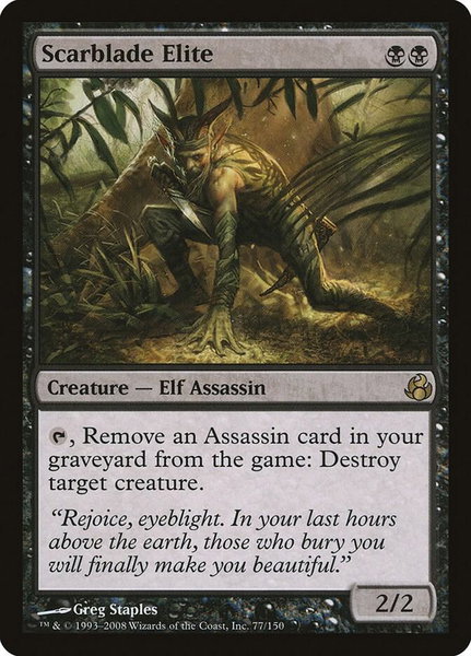Scarblade Elite - Morningtide Magic: The Gathering trading card