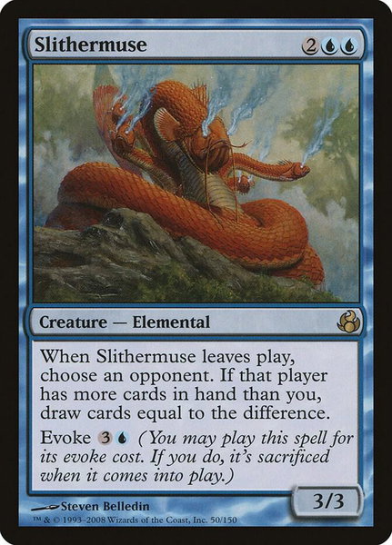 Slithermuse - Morningtide Magic: The Gathering trading card