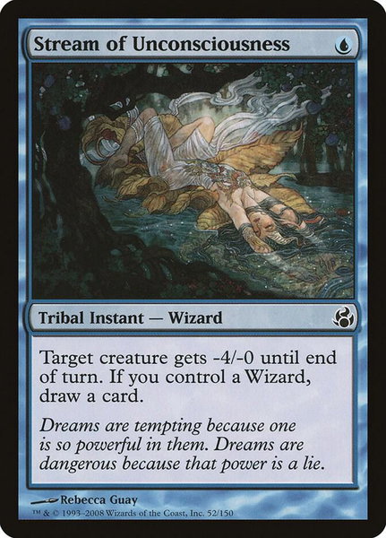 Stream of Unconsciousness trading card from Morningtide Stream of Unconsciousness - Morningtide Magic: The Gathering trading card
