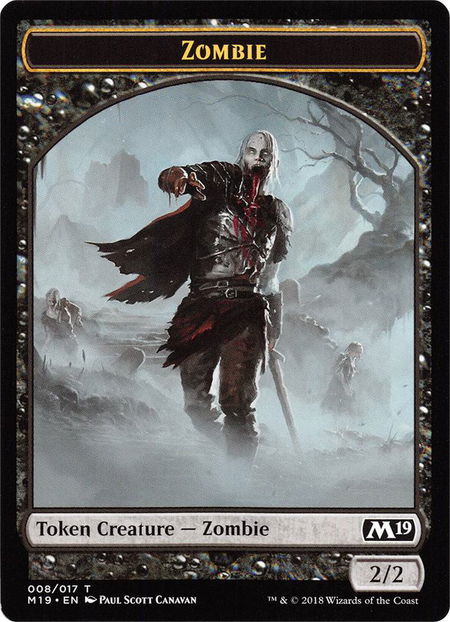 Zombie // Goblin Double-Sided Token (Game Night) - Core Set 2019 Magic: The Gathering trading card