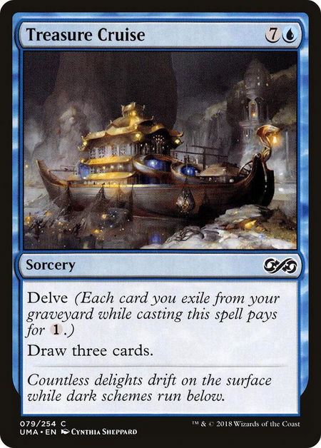 Treasure Cruise - Ultimate Masters Magic: The Gathering trading card