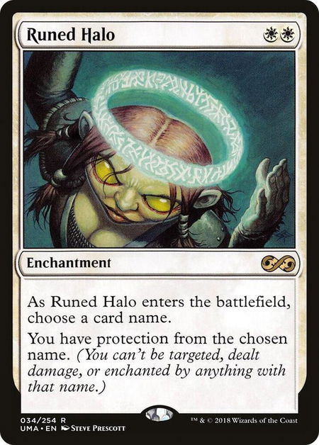 Runed Halo - Ultimate Masters Magic: The Gathering trading card