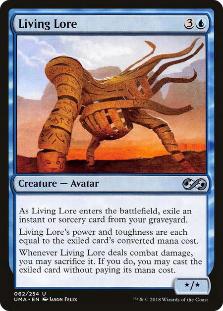 Living Lore trading card from Ultimate Masters Living Lore - Ultimate Masters Magic: The Gathering trading card