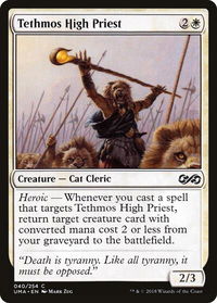 Tethmos High Priest - Ultimate Masters (UMA) #40 - Common Magic: The Gathering Trading Card