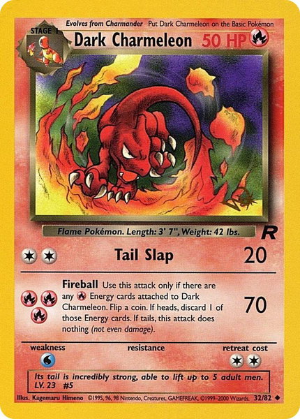 Dark Charmeleon [W Stamped] - WoTC Promo Pokémon trading card