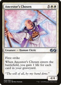 Ancestor's Chosen - Ultimate Masters (UMA) #9 - Uncommon Magic: The Gathering Trading Card