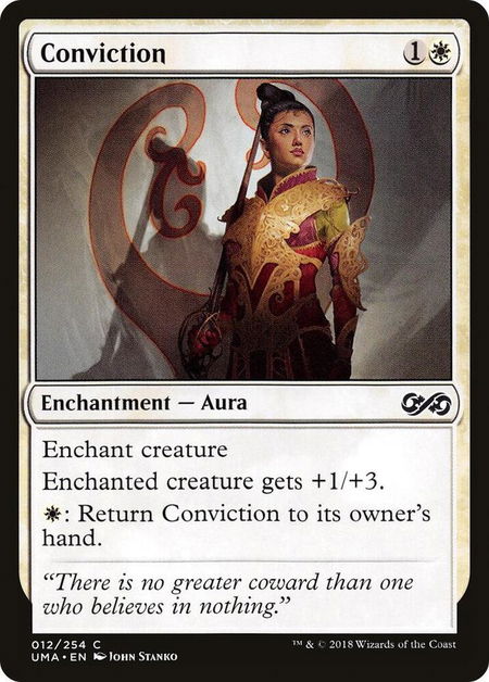 Conviction - Ultimate Masters Magic: The Gathering trading card