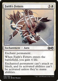 Faith's Fetters - Ultimate Masters (UMA) #16 - Common Magic: The Gathering Trading Card