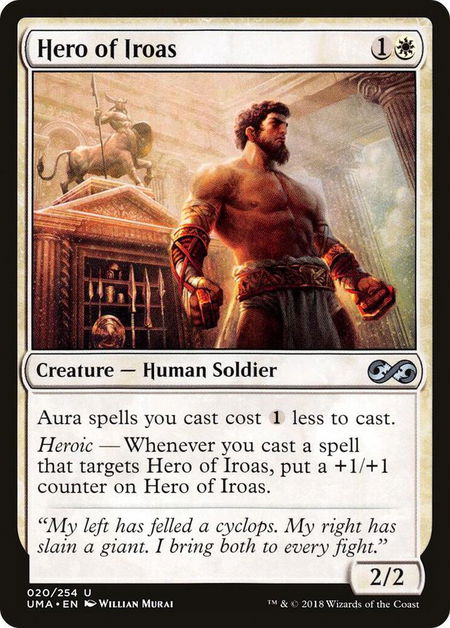 Hero of Iroas - Ultimate Masters Magic: The Gathering trading card
