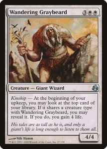 Wandering Graybeard - Morningtide (MOR) #27 - Uncommon Magic: The Gathering Trading Card