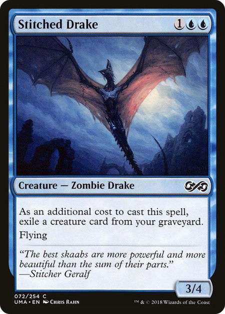 Stitched Drake trading card from Ultimate Masters Stitched Drake - Ultimate Masters Magic: The Gathering trading card