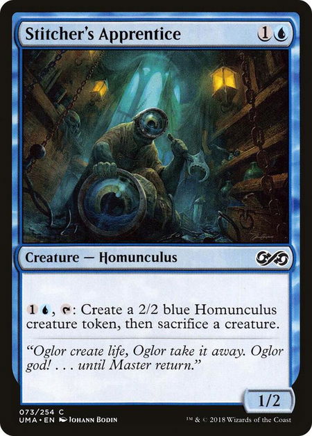 Stitcher's Apprentice trading card from Ultimate Masters Stitcher's Apprentice - Ultimate Masters Magic: The Gathering trading card