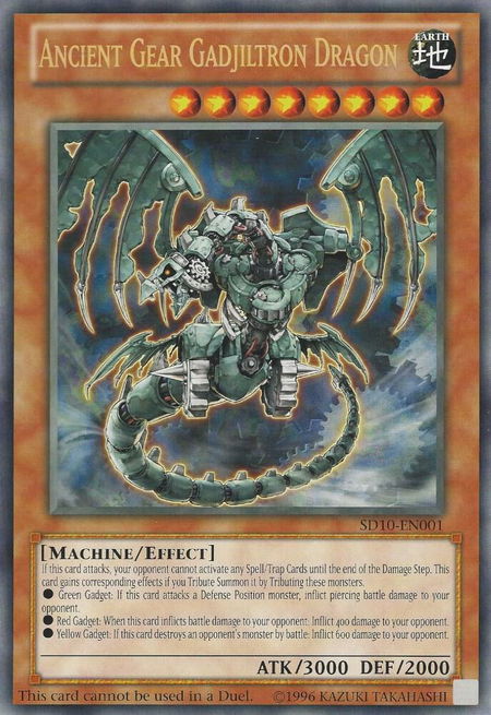 Ancient Gear Gadjiltron Dragon (Oversized) (Machine Madness) trading card from Yu-Gi-Oh! Value Boxes Ancient Gear Gadjiltron Dragon (Oversized) (Machine Madness) - Yu-Gi-Oh! Value Boxes YuGiOh trading card