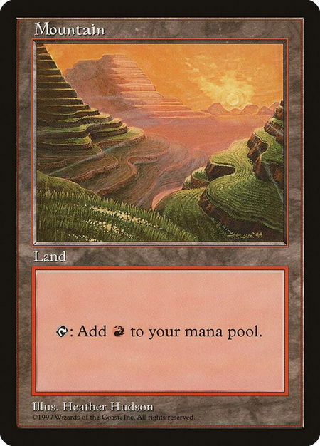 Mountain - Red Pack (Hudson) - APAC Lands Magic: The Gathering trading card