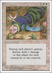 Karma - Fourth Edition (4ED) #32 - Uncommon Magic: The Gathering Trading Card
