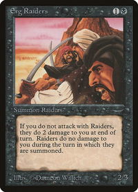 Erg Raiders (Light) - Arabian Nights (ARN) #null - Common Magic: The Gathering Trading Card