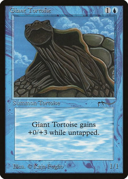 Giant Tortoise (Light) - Arabian Nights Magic: The Gathering trading card