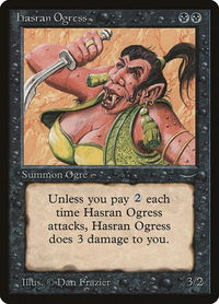Hasran Ogress (Light) - Arabian Nights (ARN) #null - Common Magic: The Gathering Trading Card