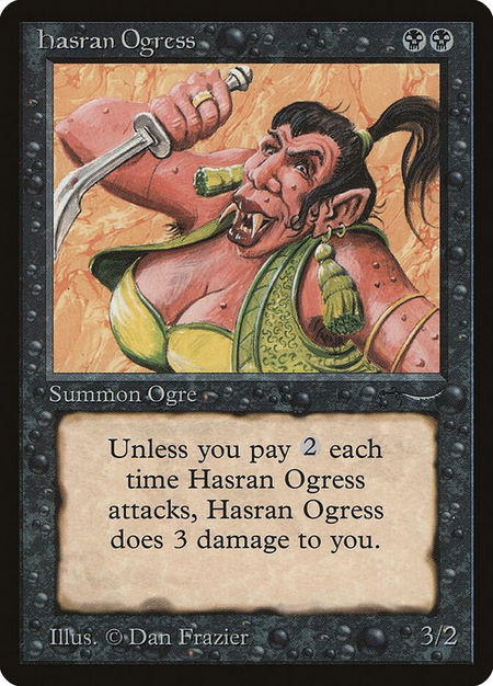 Hasran Ogress (Light) - Arabian Nights Magic: The Gathering trading card