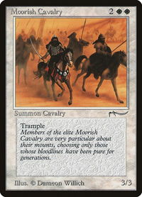 Moorish Cavalry (Light) - Arabian Nights (ARN) #null - Common Magic: The Gathering Trading Card
