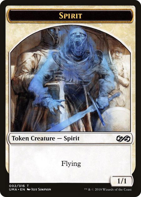Spirit Token (002) - Ultimate Masters Magic: The Gathering trading card