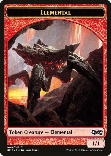 Elemental Token (009) trading card from Ultimate Masters Elemental Token (009) - Ultimate Masters Magic: The Gathering trading card