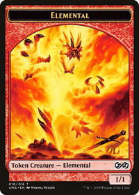Elemental Token (010) - Ultimate Masters (UMA) #10 - Token Magic: The Gathering Trading Card