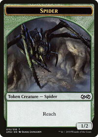 Spider Token - Ultimate Masters (UMA) #15 - Token Magic: The Gathering Trading Card