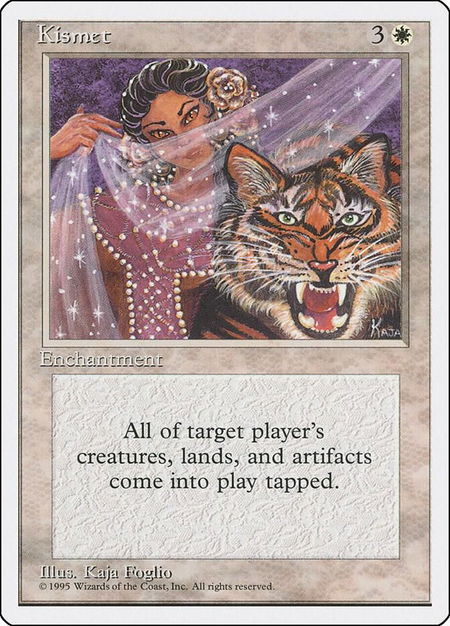 Kismet trading card from Fourth Edition Kismet - Fourth Edition Magic: The Gathering trading card