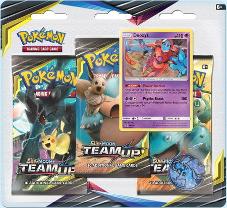 Team Up 3 Pack Blister [Deoxys] - SM - Team Up Pokémon trading card