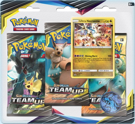 Team Up 3 Pack Blister [Ultra Necrozma] - SM - Team Up Pokémon trading card