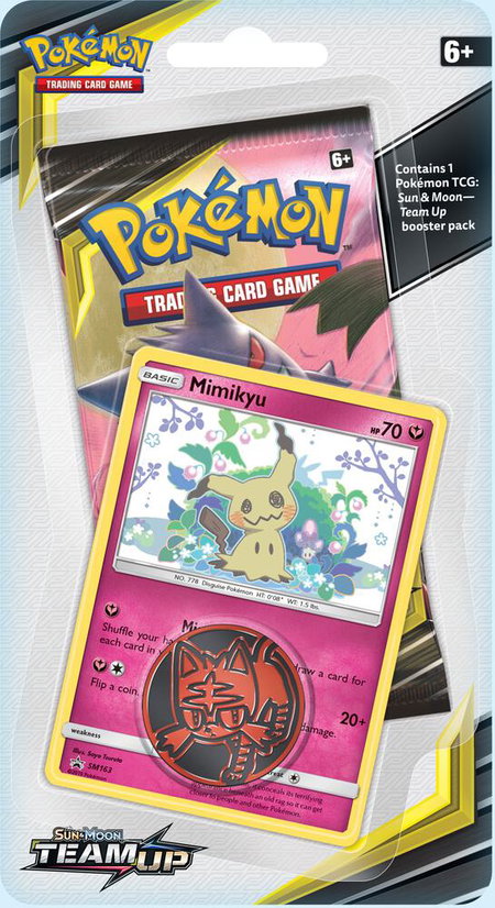 Team Up Single Pack Blister [Mimikyu] - SM - Team Up Pokémon trading card
