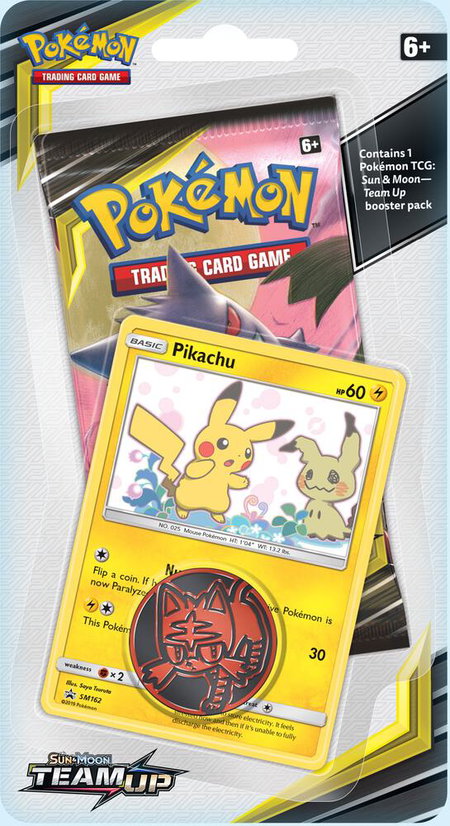 Team Up Single Pack Blister [Pikachu] - SM - Team Up Pokémon trading card