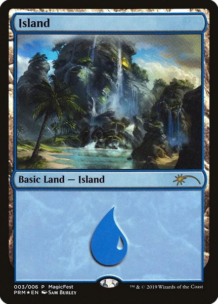 Island (2019) trading card from MagicFest Cards Island (2019) - MagicFest Cards Magic: The Gathering trading card