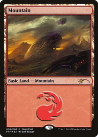 Mountain (2019) - MagicFest Cards (MFP) #5 - Land Magic: The Gathering Trading Card