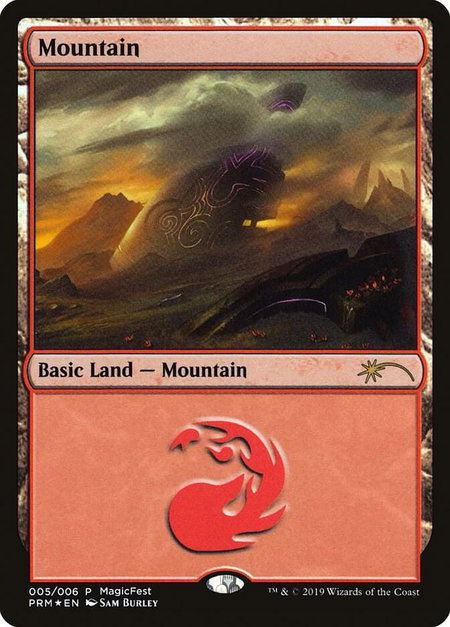 Mountain (2019) trading card from MagicFest Cards Mountain (2019) - MagicFest Cards Magic: The Gathering trading card