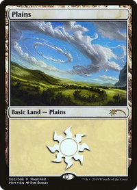 Plains (2019) - MagicFest Cards (MFP) #2 - Land Magic: The Gathering Trading Card