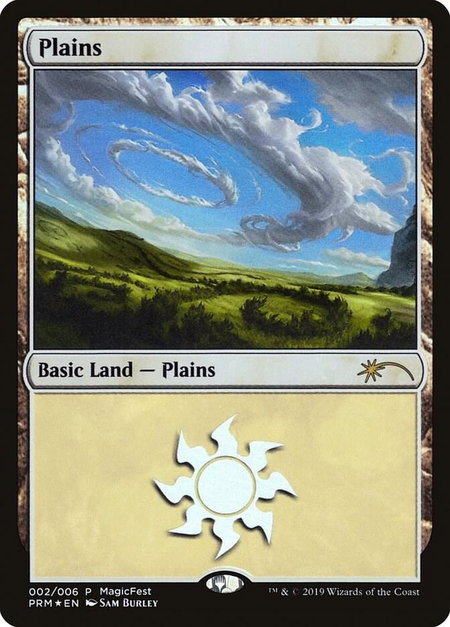 Plains (2019) - MagicFest Cards Magic: The Gathering trading card