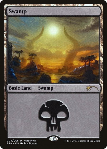 Swamp (2019) - MagicFest Cards Magic: The Gathering trading card
