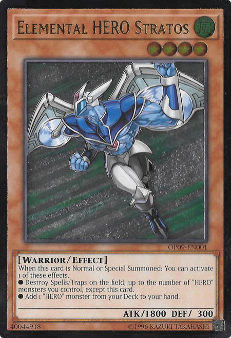 Elemental HERO Stratos (UTR) - OTS Tournament Pack 9 YuGiOh trading card