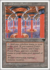 Urza's Power Plant (Columns) - Chronicles (CHR) #null - Uncommon Magic: The Gathering Trading Card
