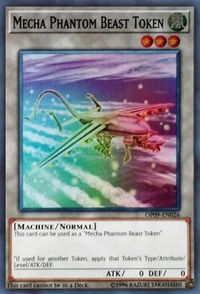 Token: Mecha Phantom Beast (A) - "Dracossack" - OTS Tournament Pack 9 (OP09) #OP09-EN026 - Super Rare YuGiOh Trading Card