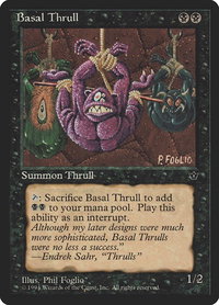 Basal Thrull (P. Foglio) - Fallen Empires (FEM) #34b - Common Magic: The Gathering Trading Card