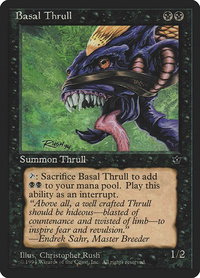 Basal Thrull (Rush) - Fallen Empires (FEM) #34d - Common Magic: The Gathering Trading Card