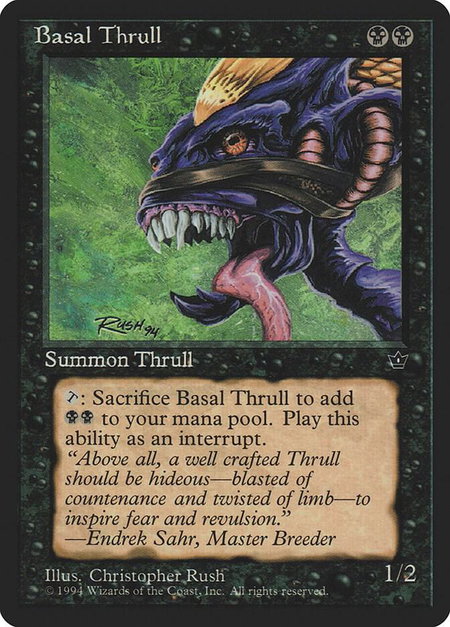 Basal Thrull (Rush) - Fallen Empires Magic: The Gathering trading card